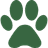 Camo Dog Accessories Logo Paw